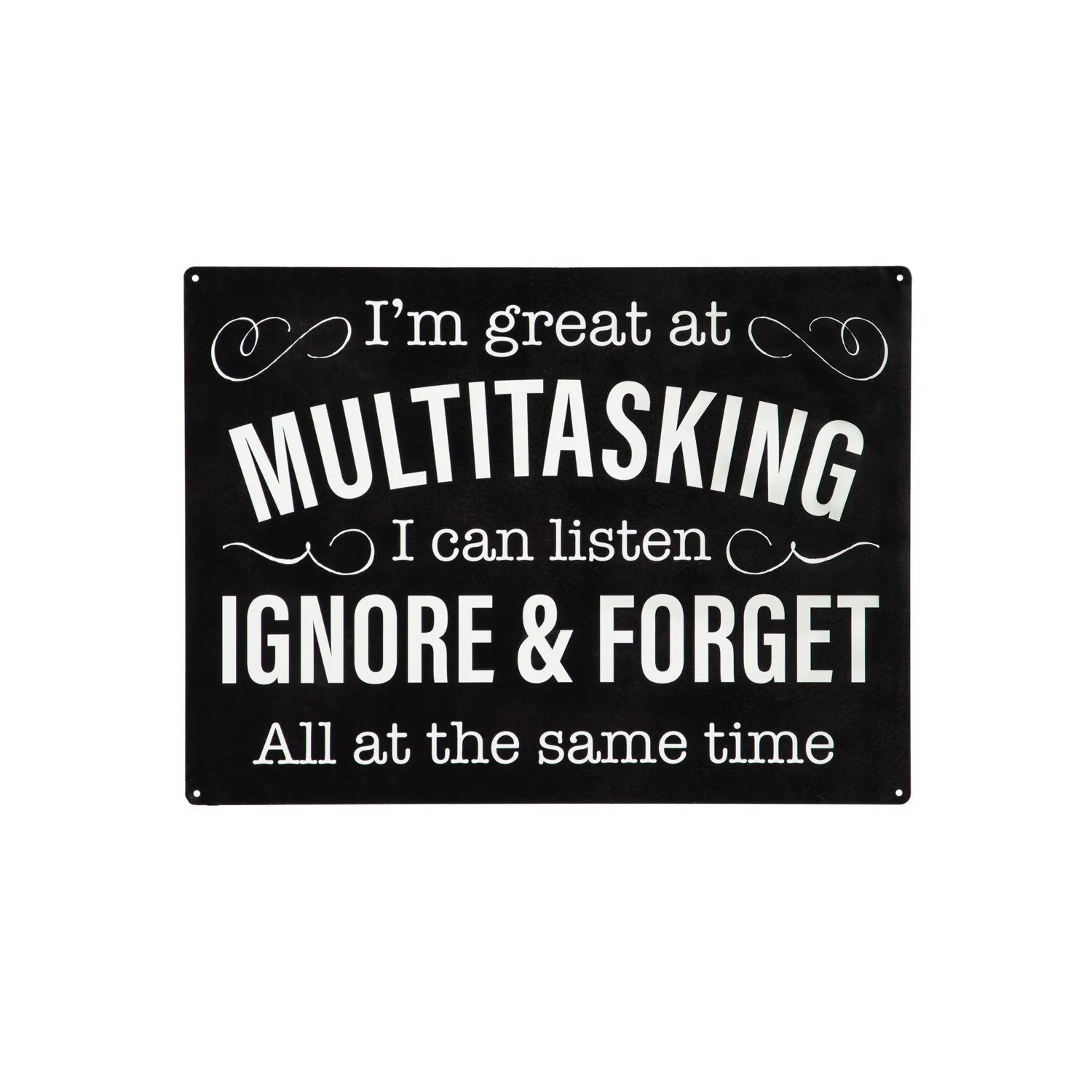 15.5"L x 11.5"H Metal USA Wall Décor, I'm Great at Multitasking,6m9215