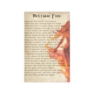 Beltane Poem Poster