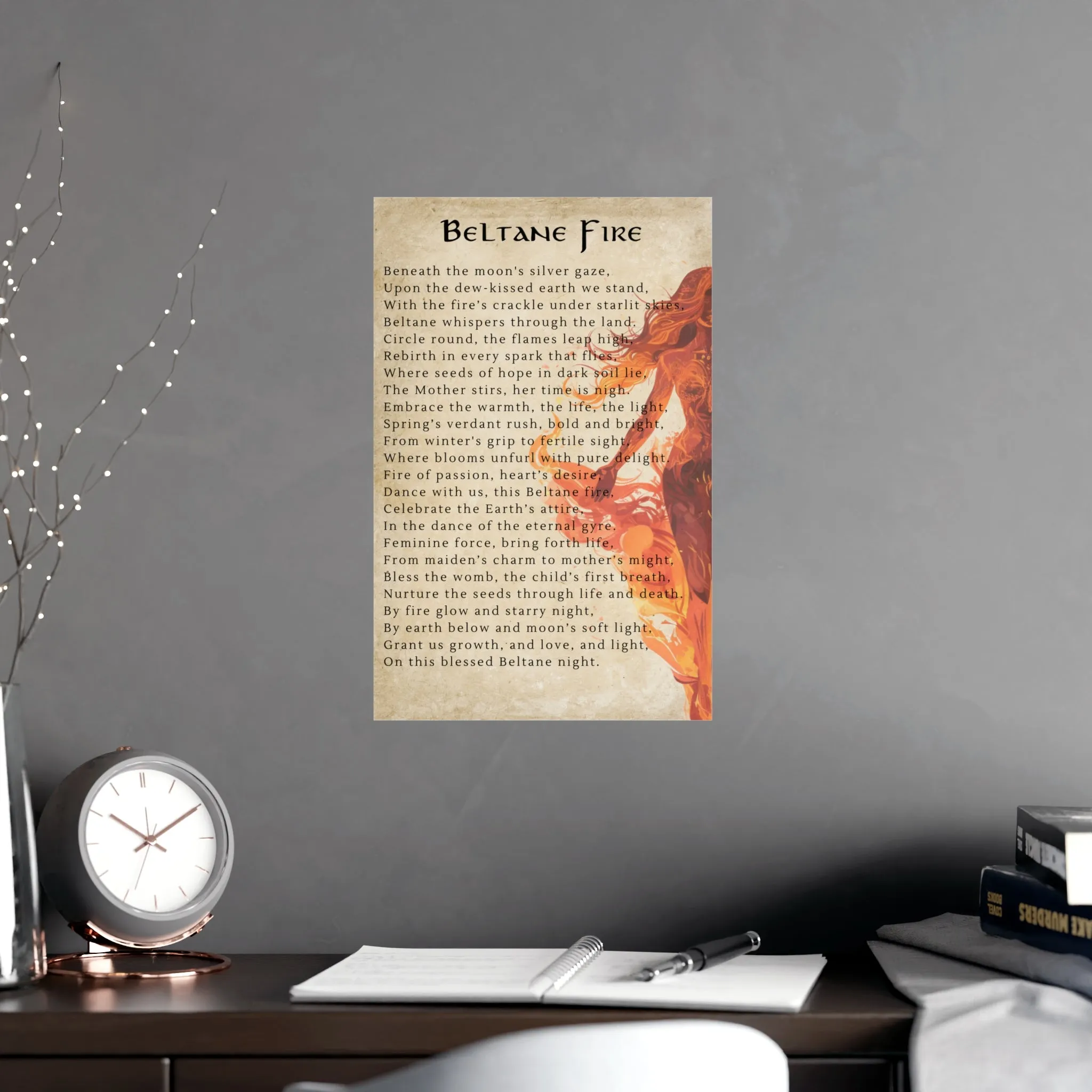 Beltane Poem Poster