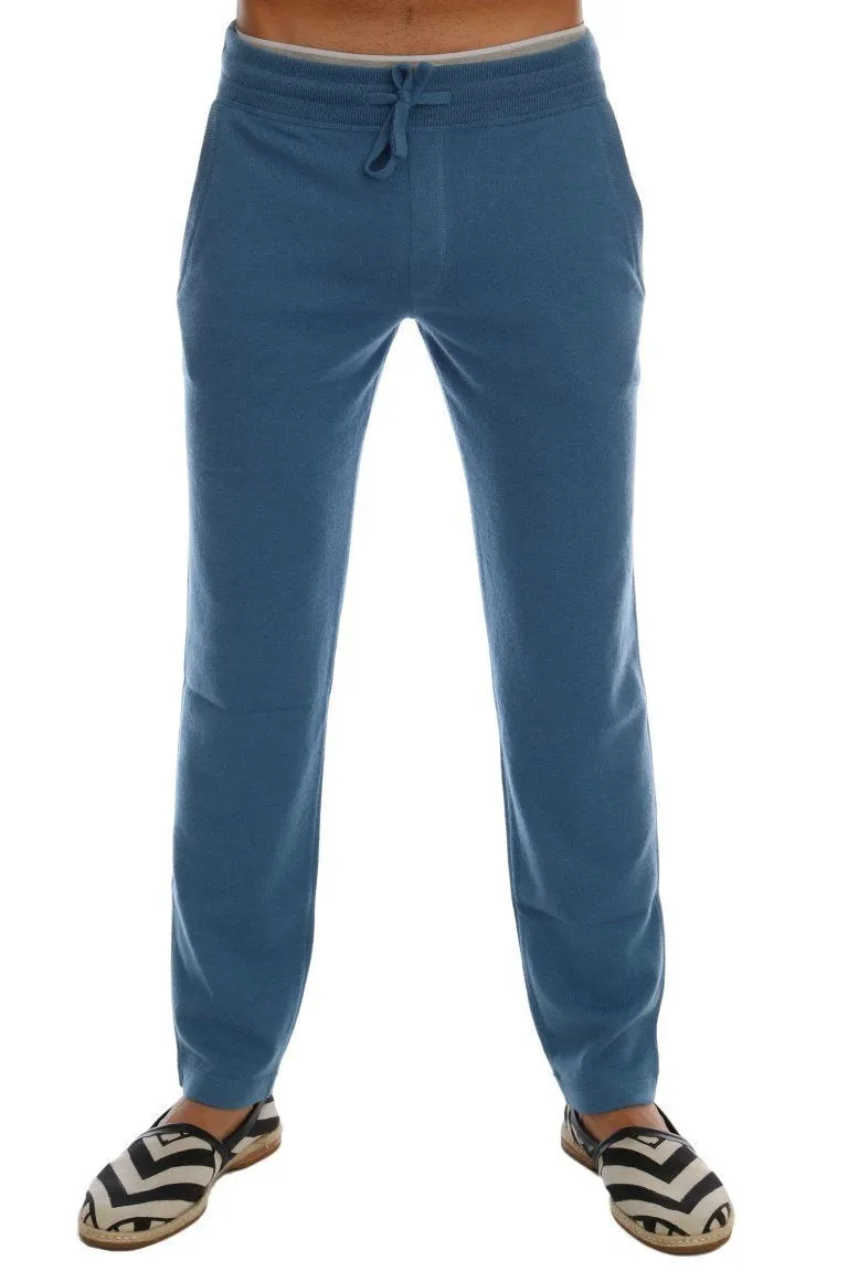 Blue Cashmere Gym Training Sport Pants