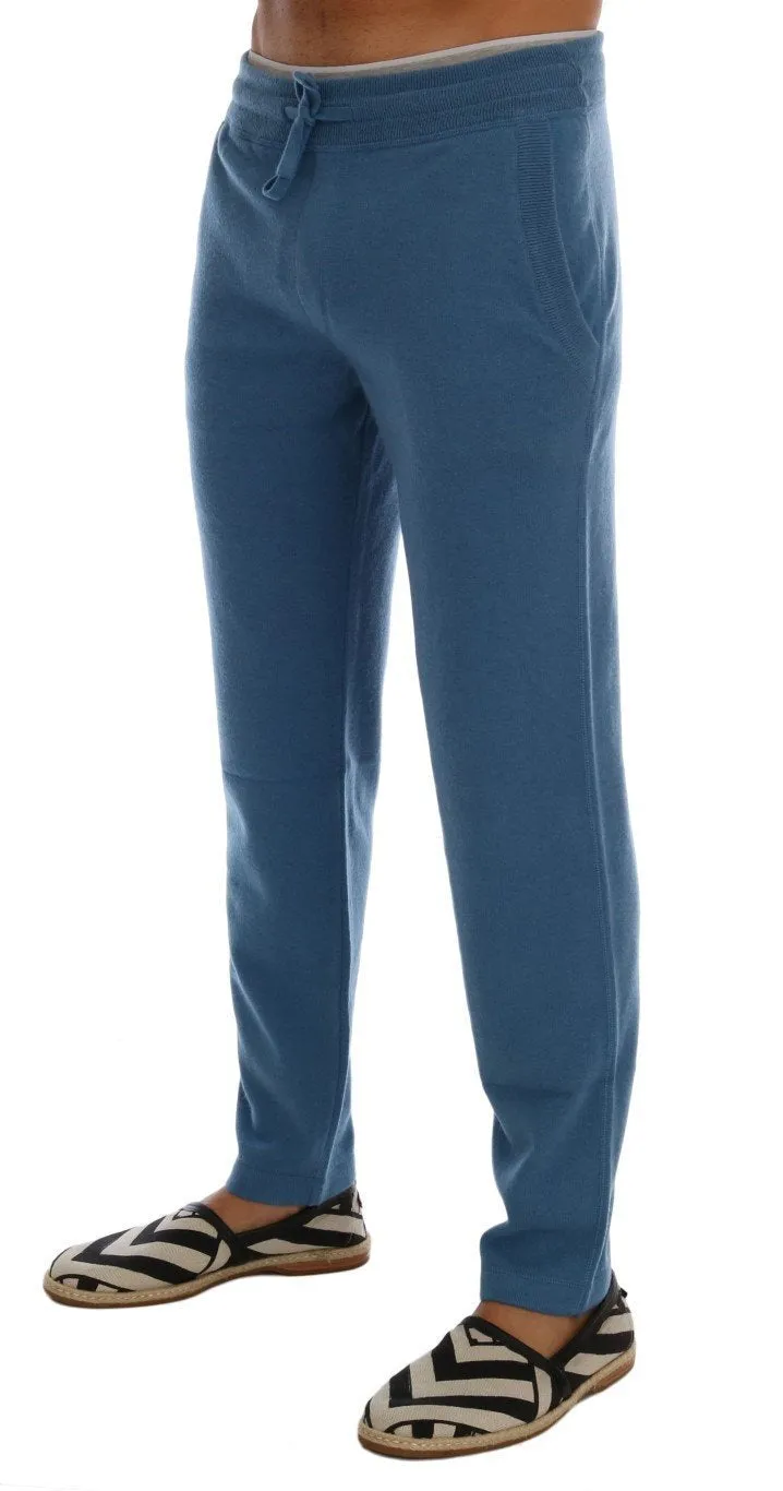 Blue Cashmere Gym Training Sport Pants