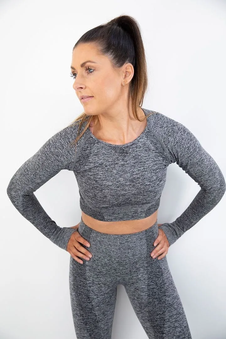 botthms Seamless Black Yoga Set
