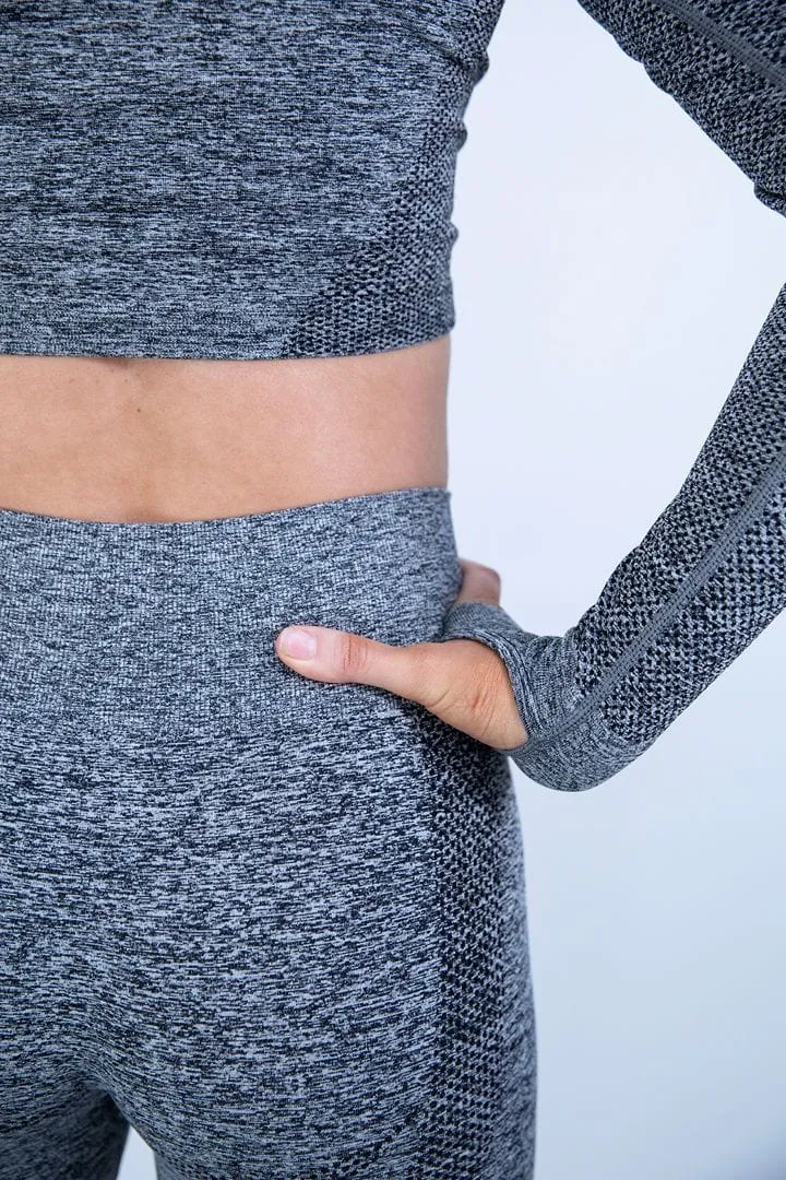 botthms Seamless Black Yoga Set