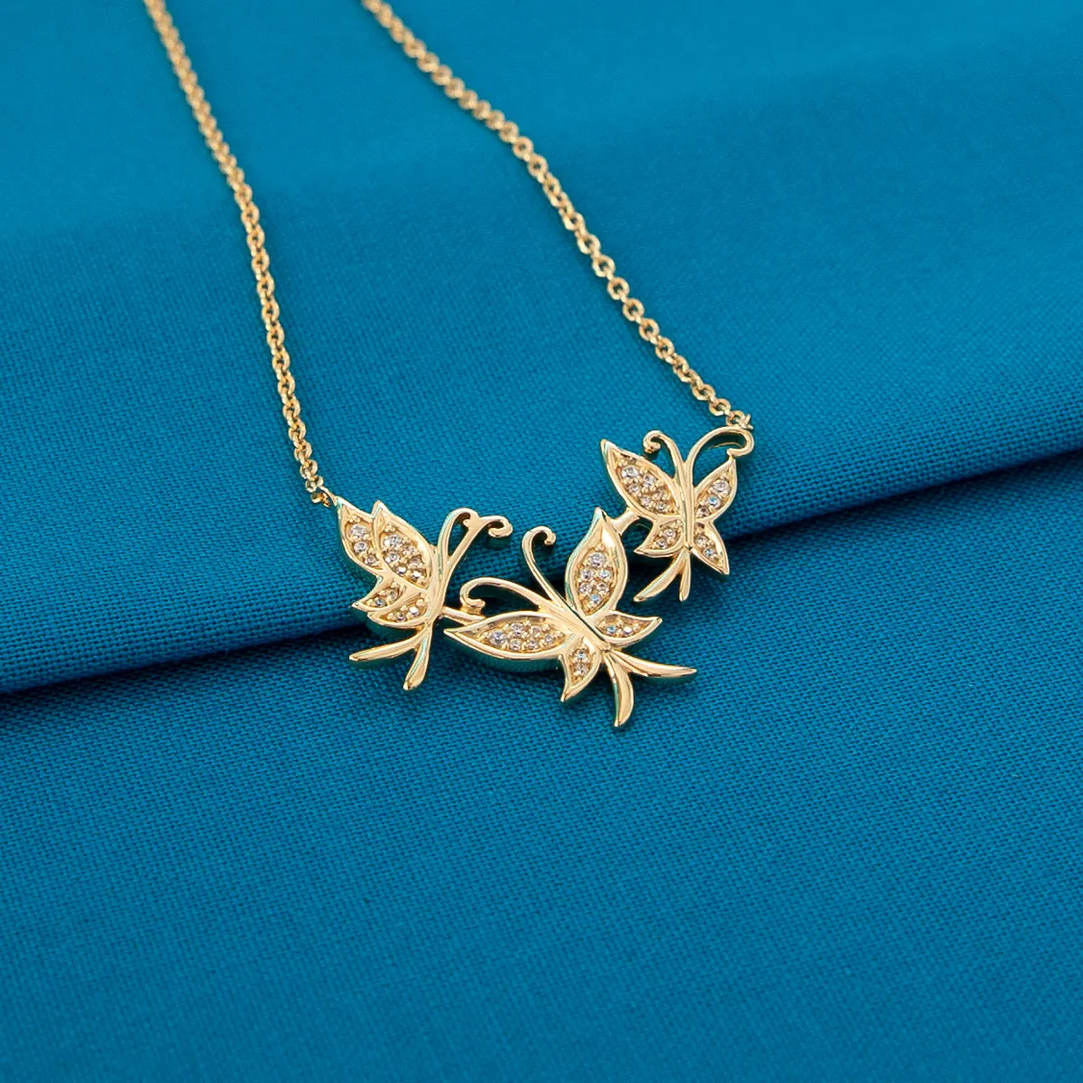 Disney X RockLove ENCANTO Mirabel Golden Butterfly Necklace