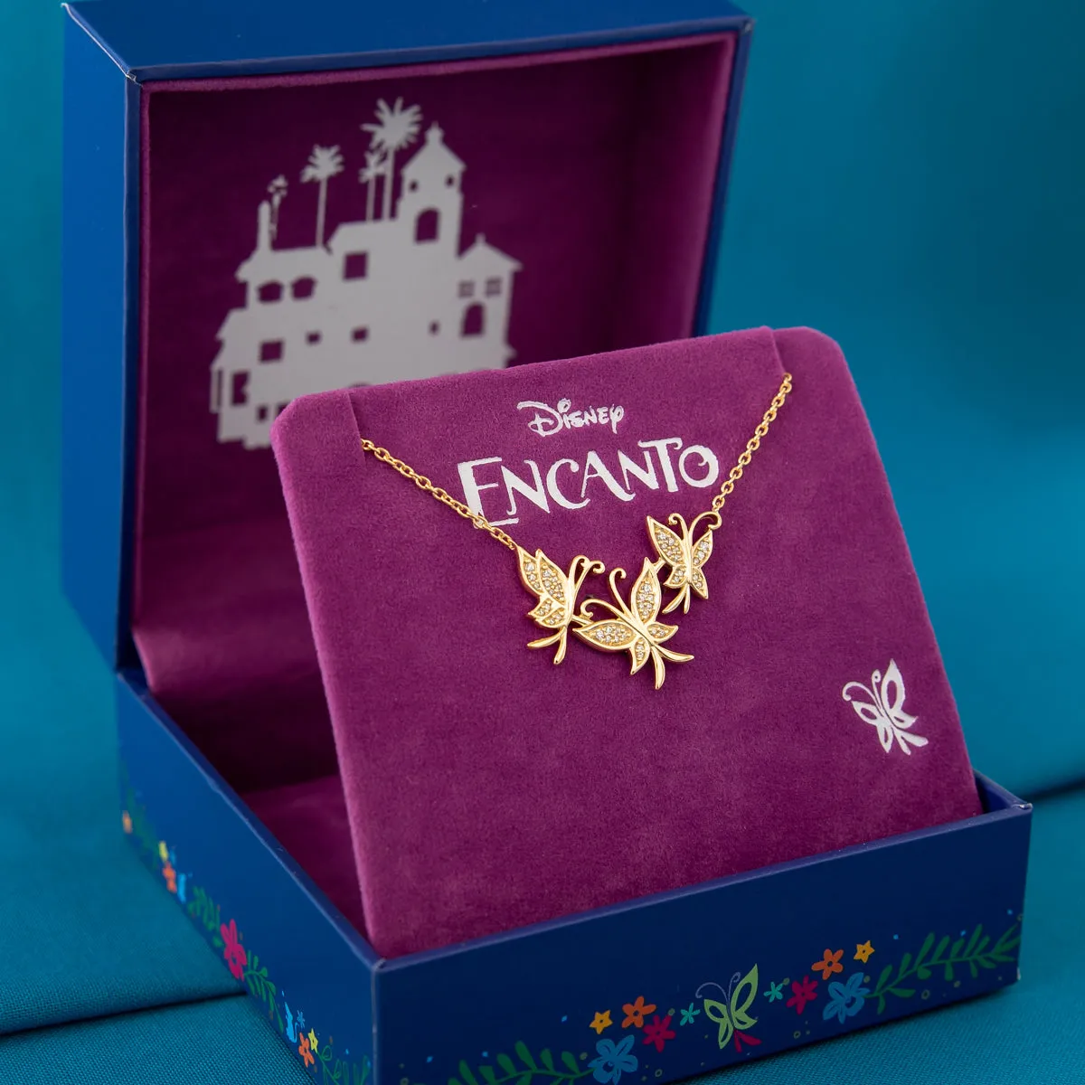 Disney X RockLove ENCANTO Mirabel Golden Butterfly Necklace