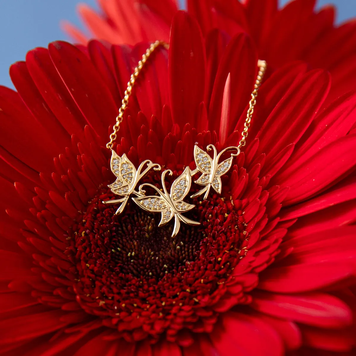 Disney X RockLove ENCANTO Mirabel Golden Butterfly Necklace