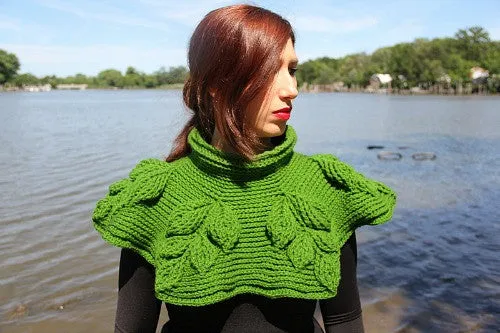 Embossed Branches Cowl Crochet Pattern - PF