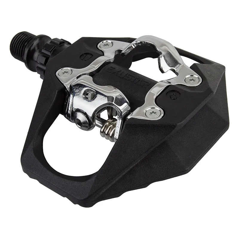 Exustar PM816-04 MTB Clipless Pedals Black/Silver