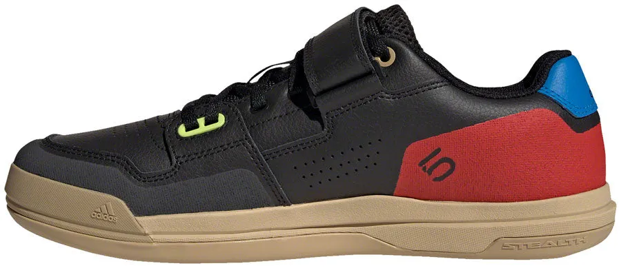 Five Ten Hellcat Mountain Clipless Shoes - Mens Core Black/Core Black/Red 7