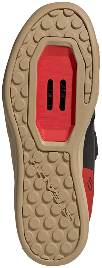 Five Ten Hellcat Mountain Clipless Shoes - Mens Core Black/Core Black/Red 7