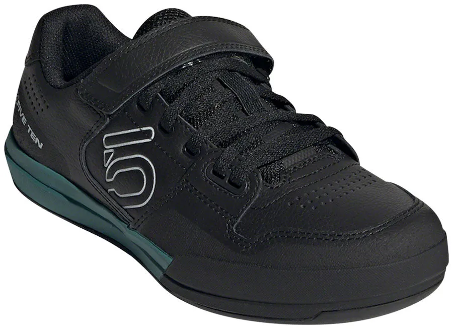 Five Ten Hellcat Mountain Clipless Shoes - Womens Core BLK / Crystal White / Hazy Emerald 9