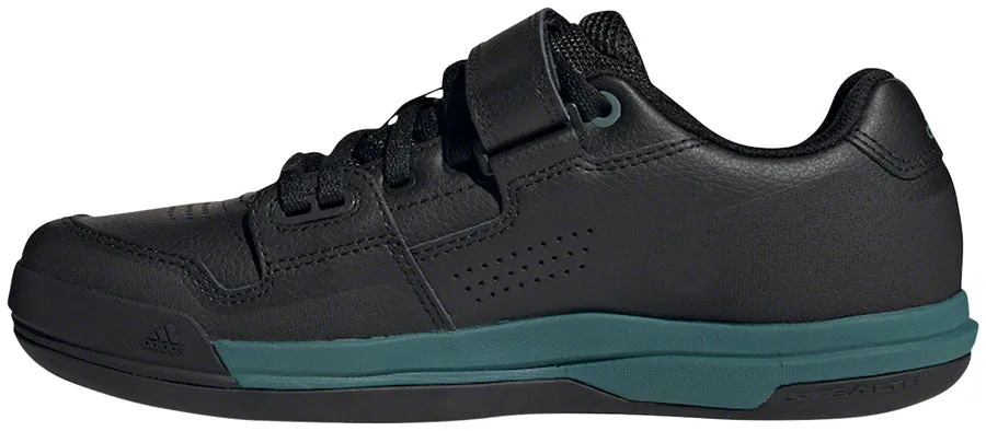Five Ten Hellcat Mountain Clipless Shoes - Womens Core BLK / Crystal White / Hazy Emerald 9