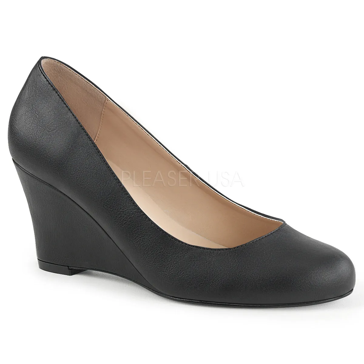 KIMBERLY-08  Black Faux Leather