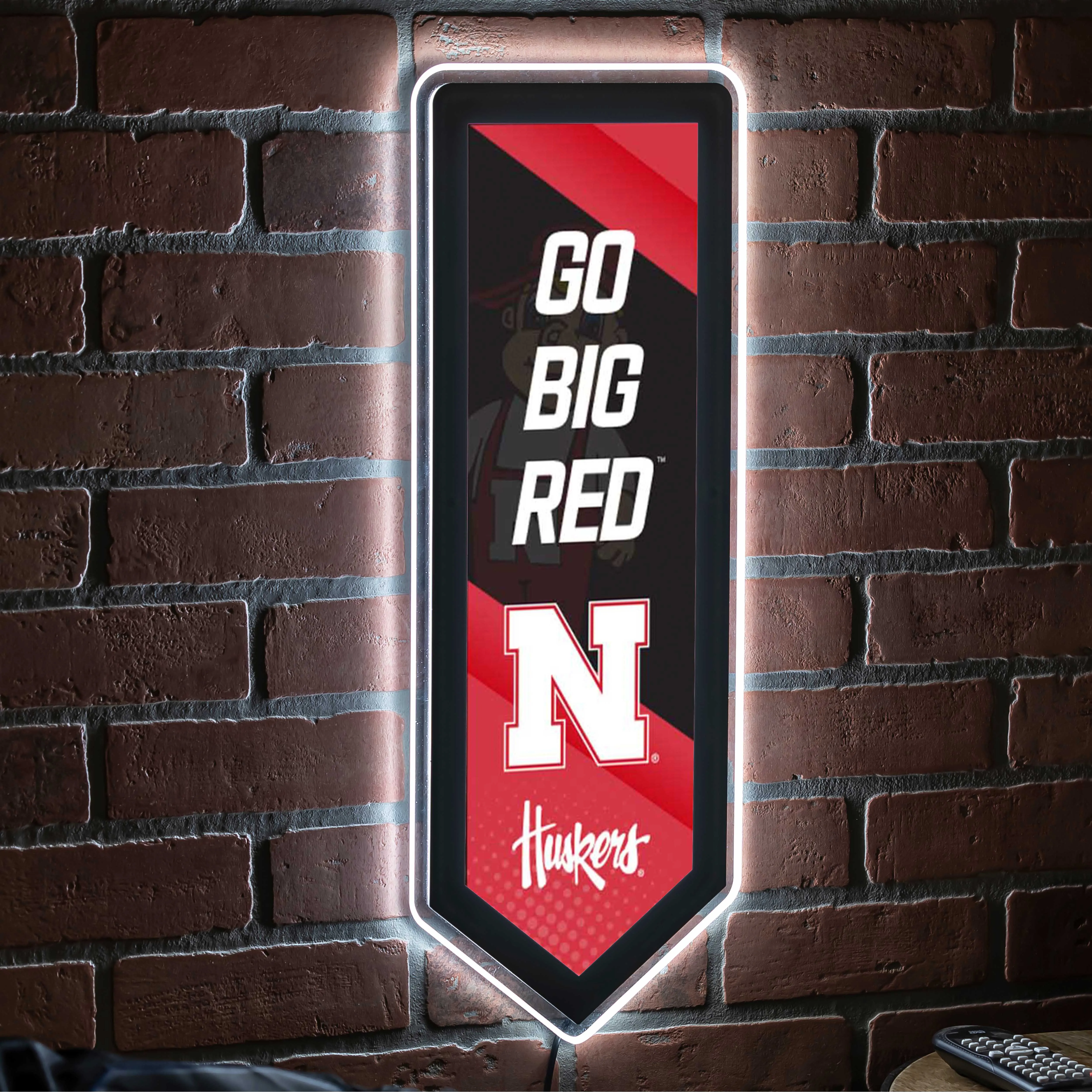 LED Wall Décor, Pennant, University of Nebraska,8led949pen