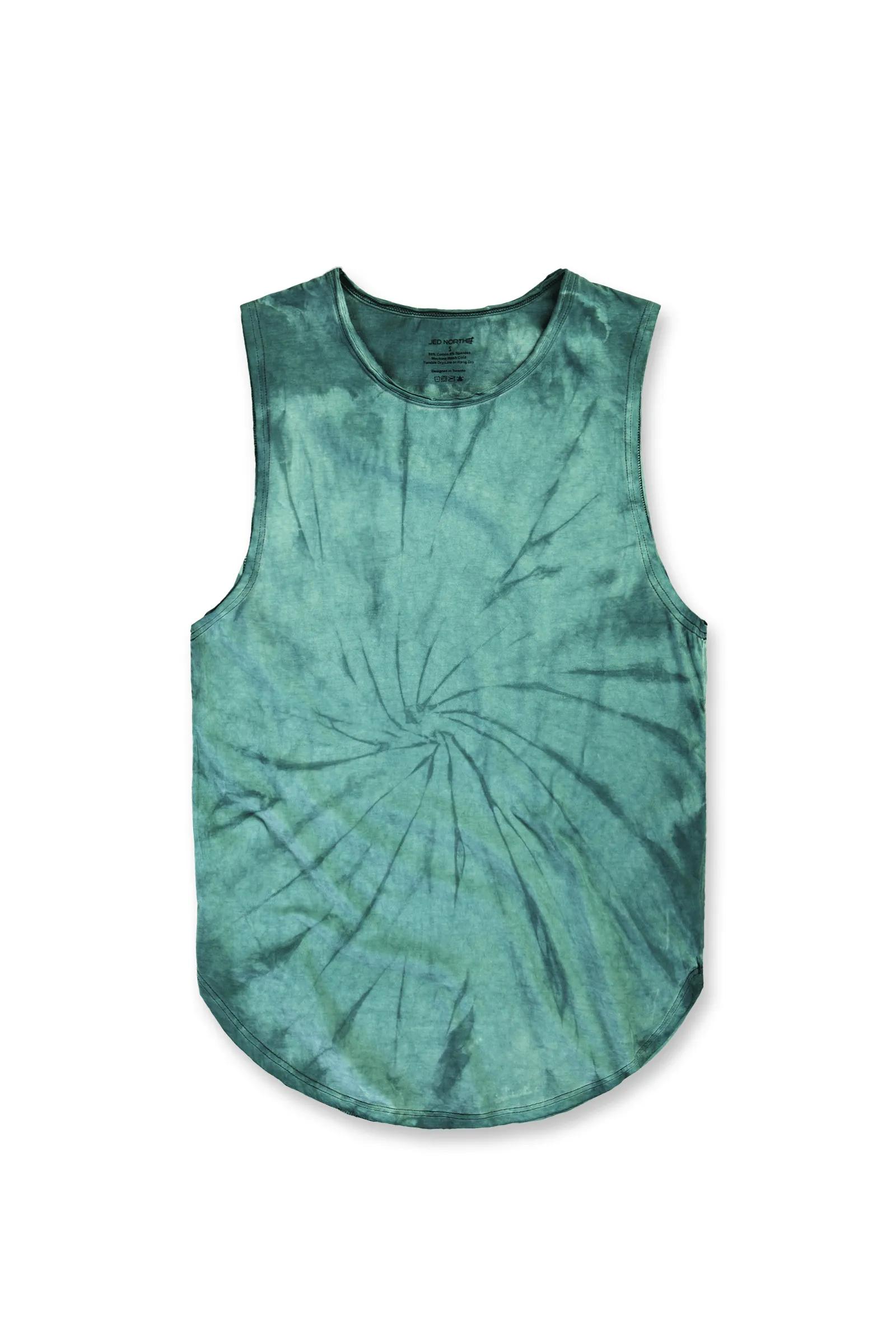 Luxe Flex Training Muscle Tee - Tie Dye Green