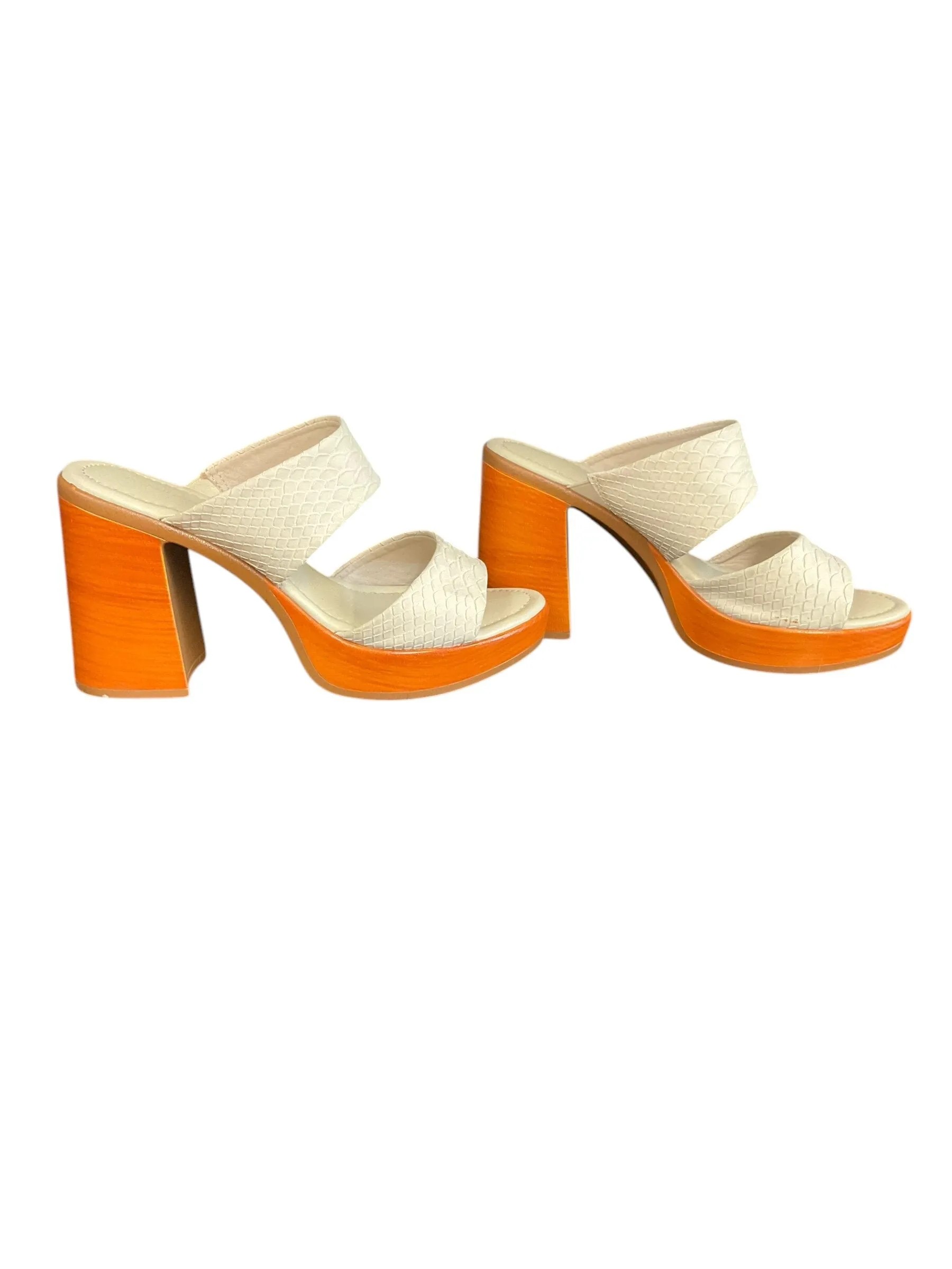 Sandals Heels Block By Maurices  Size: 9.5