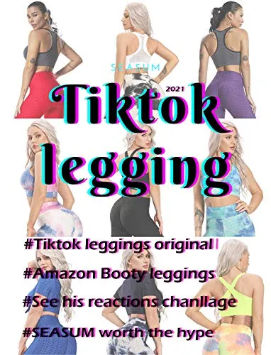 SEASUM Women's High Waist Yoga Pants Tummy Control Slimming Booty Leggings Workout Running Butt Lift Tights XS