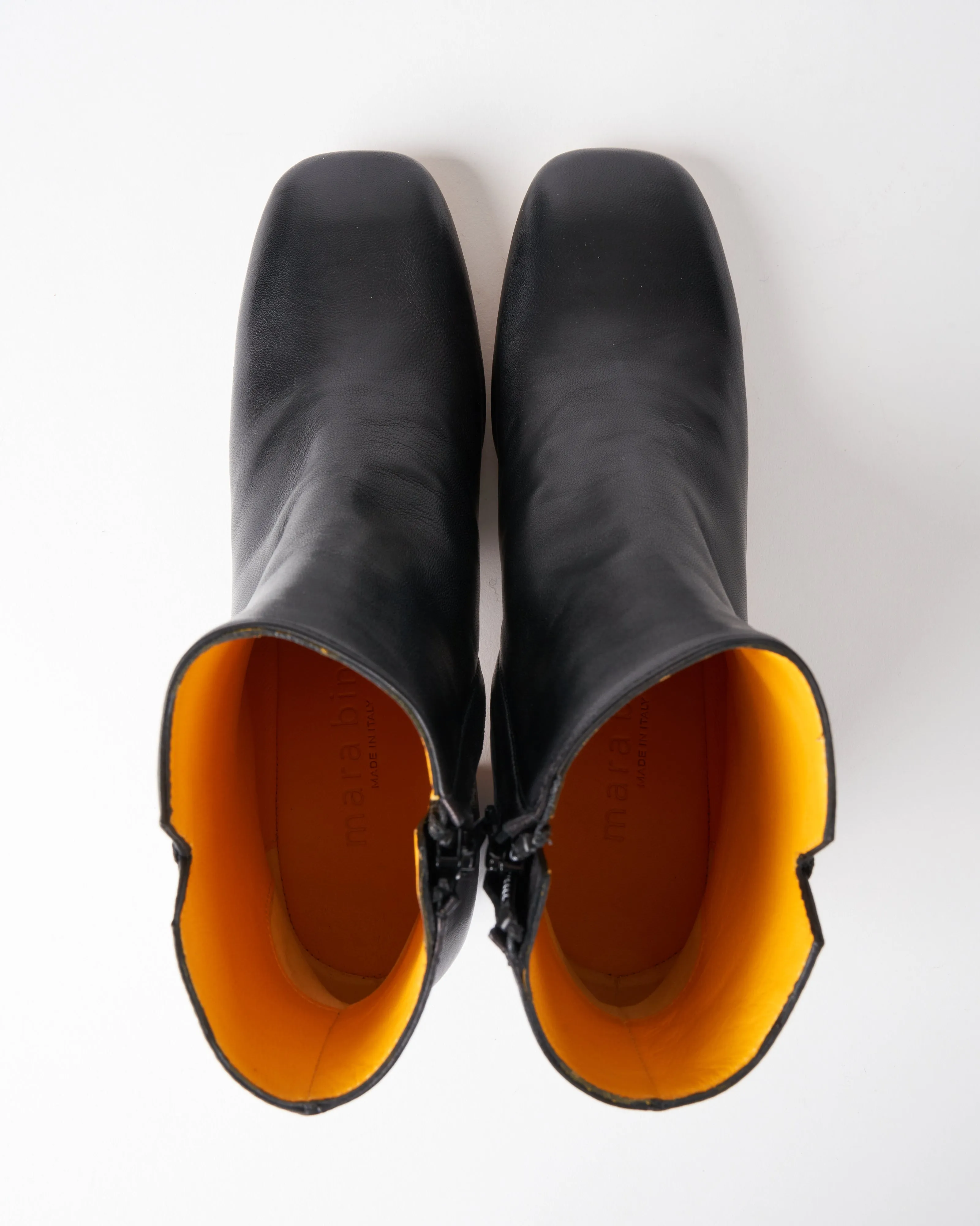 short boot - seta nero