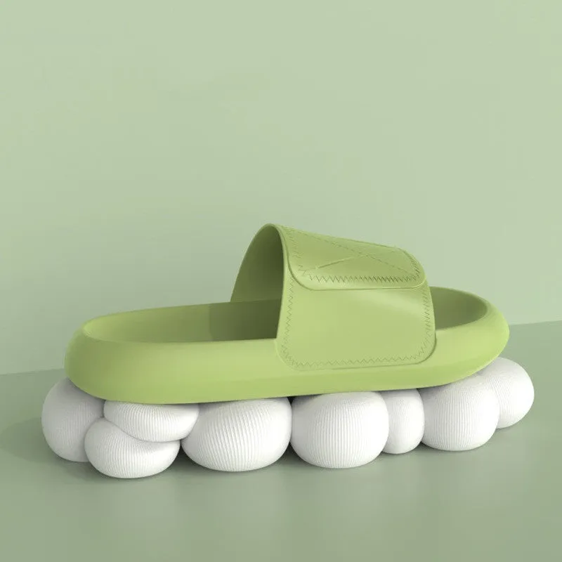 Slipper Female Summer Indoor Home Thickened Bottom Anti Slip Net Red Couple Bath Bathroom Home Cool Slipper Male