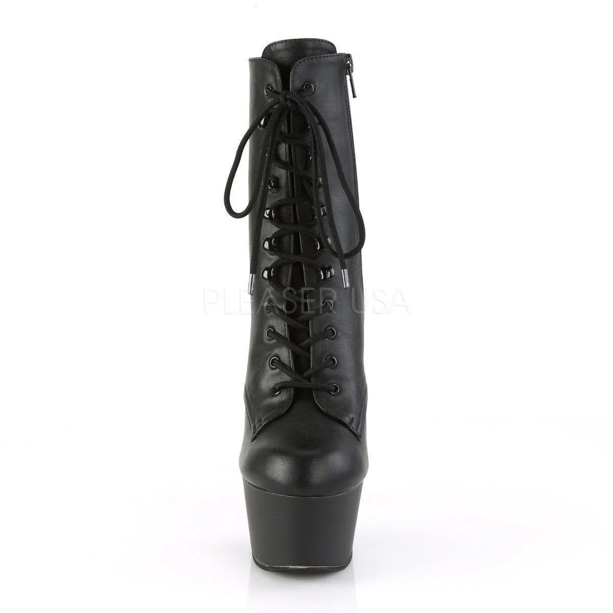 SS-ASPIRE-1020 Platform Boot  | Black Faux Leather