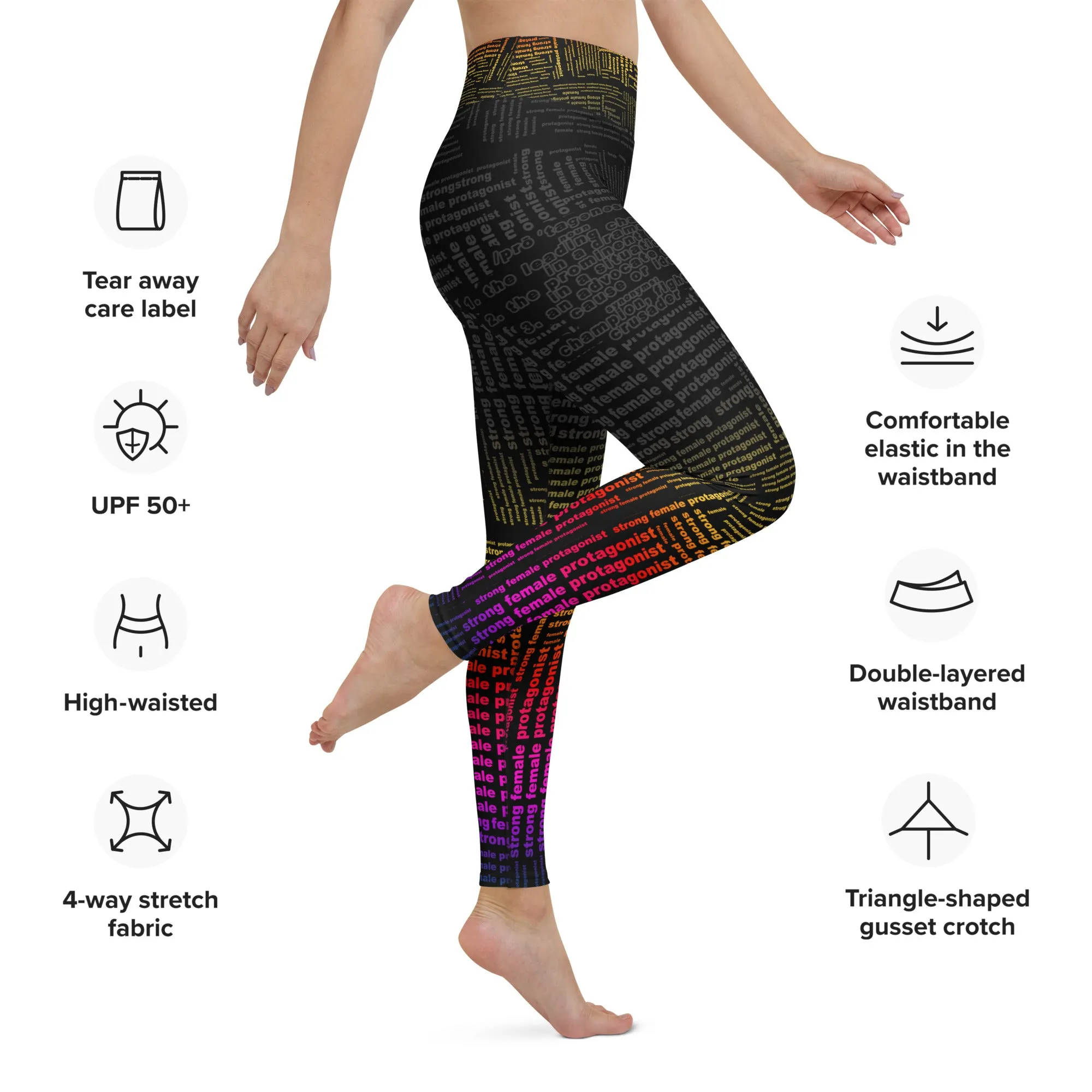 Strong Female Protagonist - Dark Sunset Option - Yoga Leggings