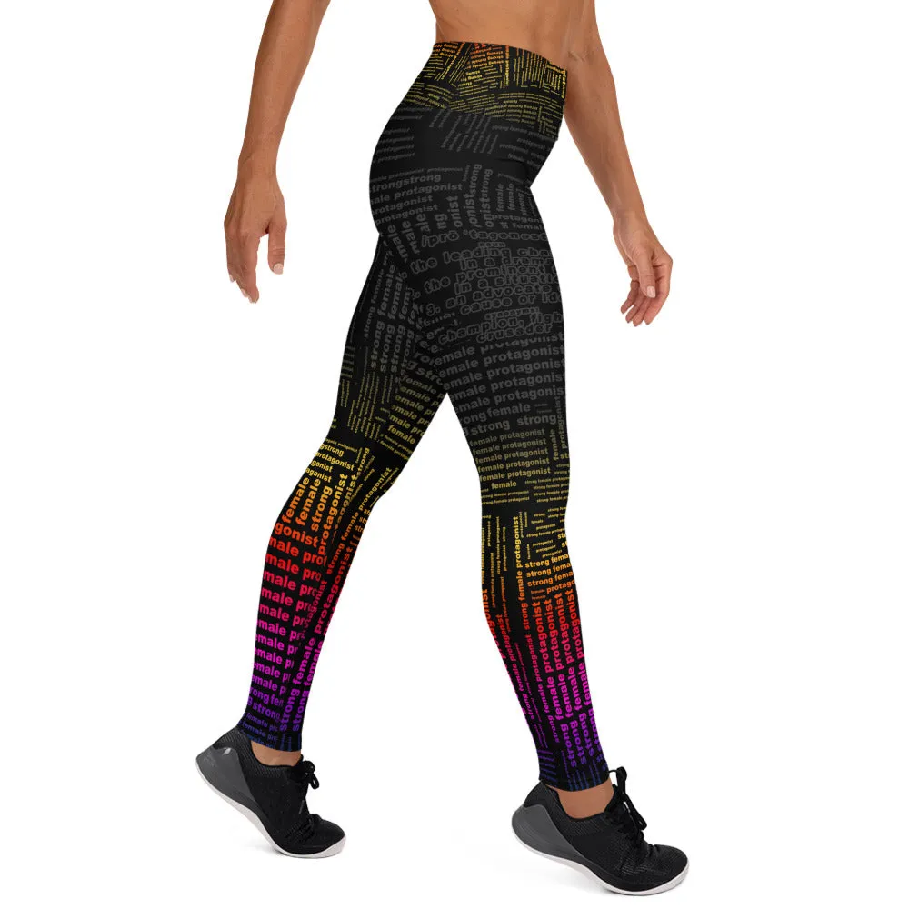 Strong Female Protagonist - Dark Sunset Option - Yoga Leggings