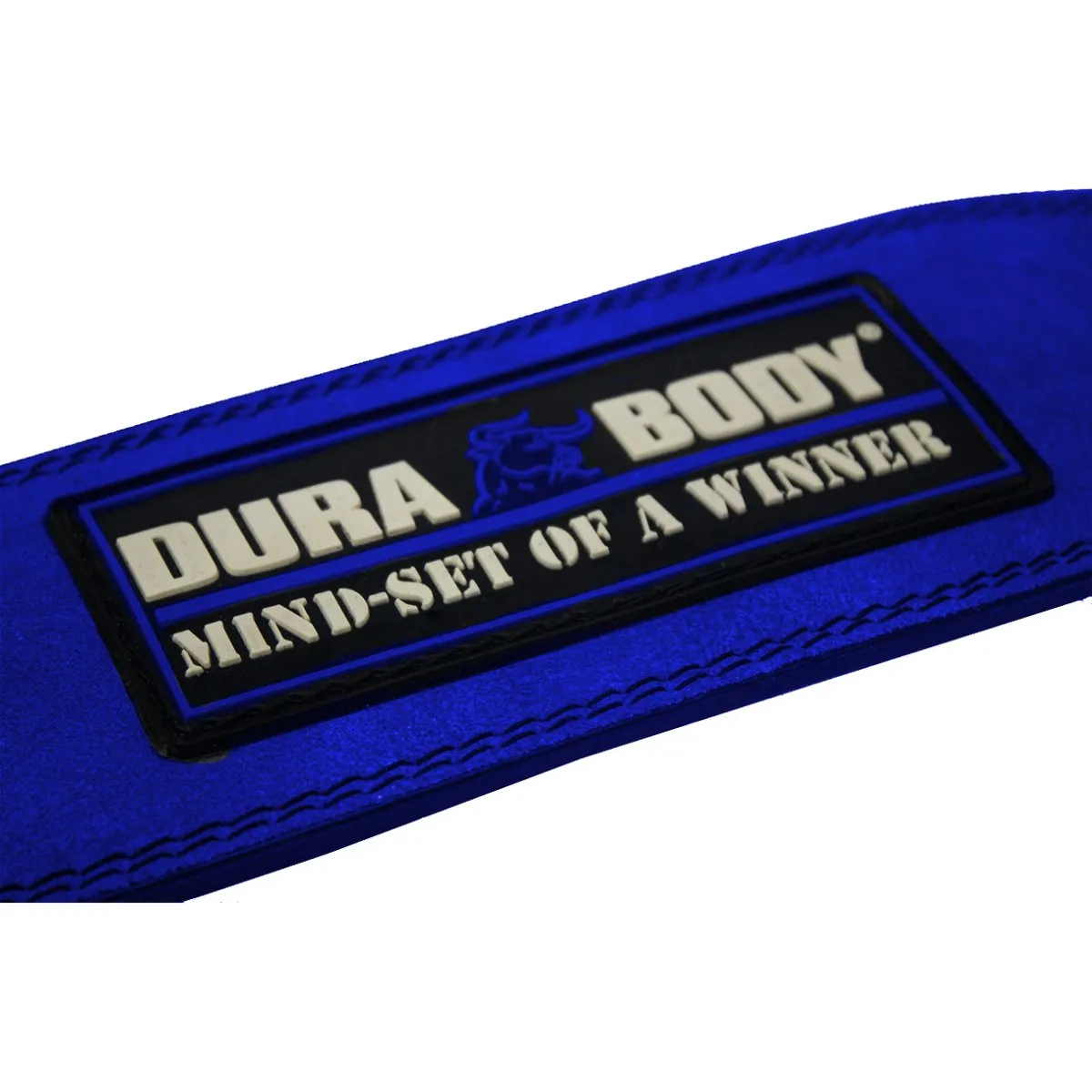 Titan Blue Suede Leather Weightlifting Belt