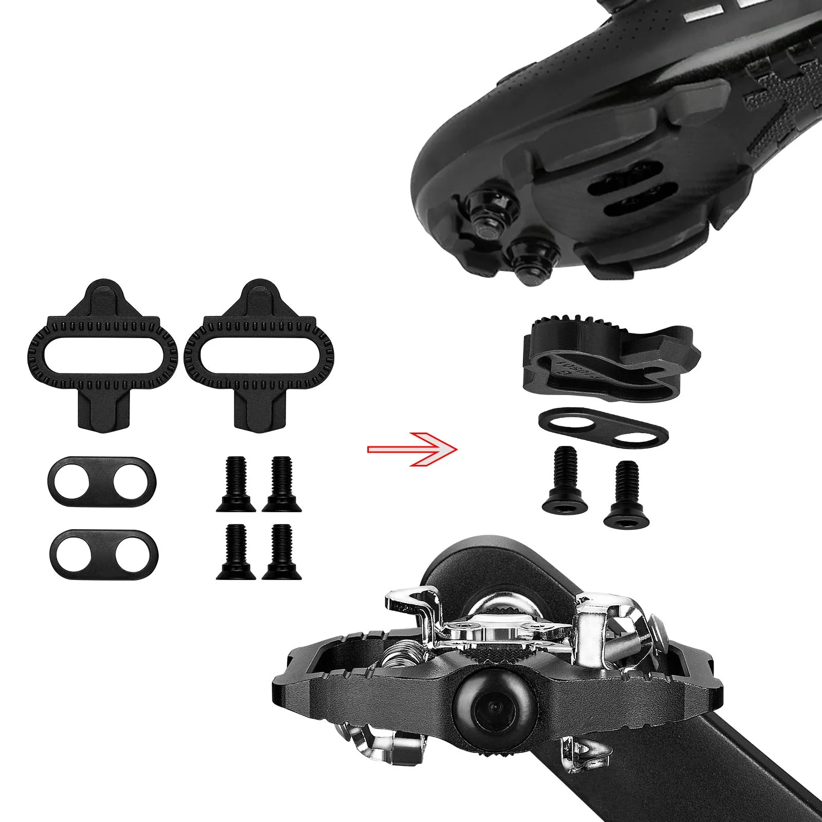 TOPO SPD Platform Clipless Road/MTB Pedals