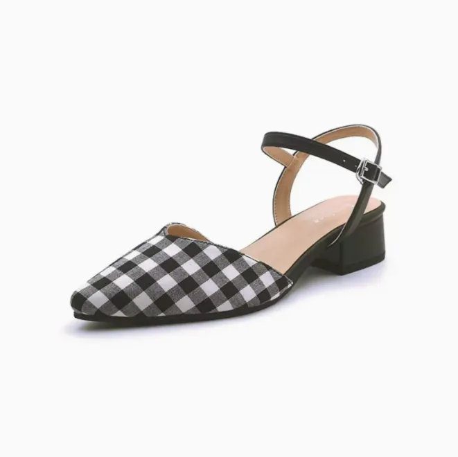 Women's Small Size Closed Block Heel Sandals MS522